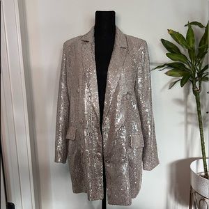 Zara Sequin Blazer